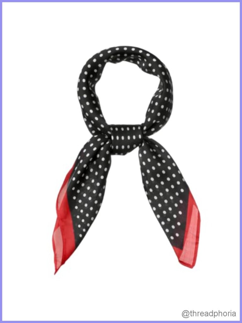 Polka Dots Square Kerchief Neckerchief Headband Scarf